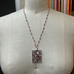 Pink Gem Necklace